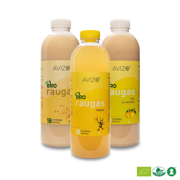 AVIZO ekologiškų raugų TRIO - 3 x 1000ml