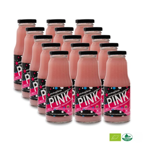 AVIZO - 17 Ekologiškas vandens kefyras PINK - 300 ml x 15 vnt