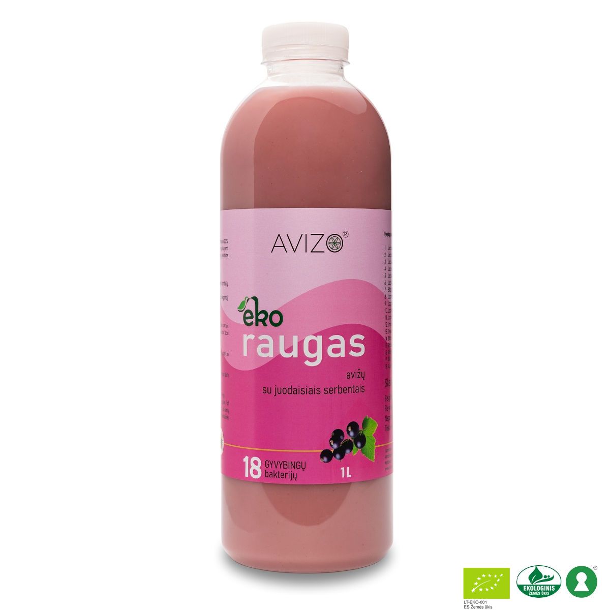 Ekologiškas avižų raugas su juodaisiais serbentais – 1000ml