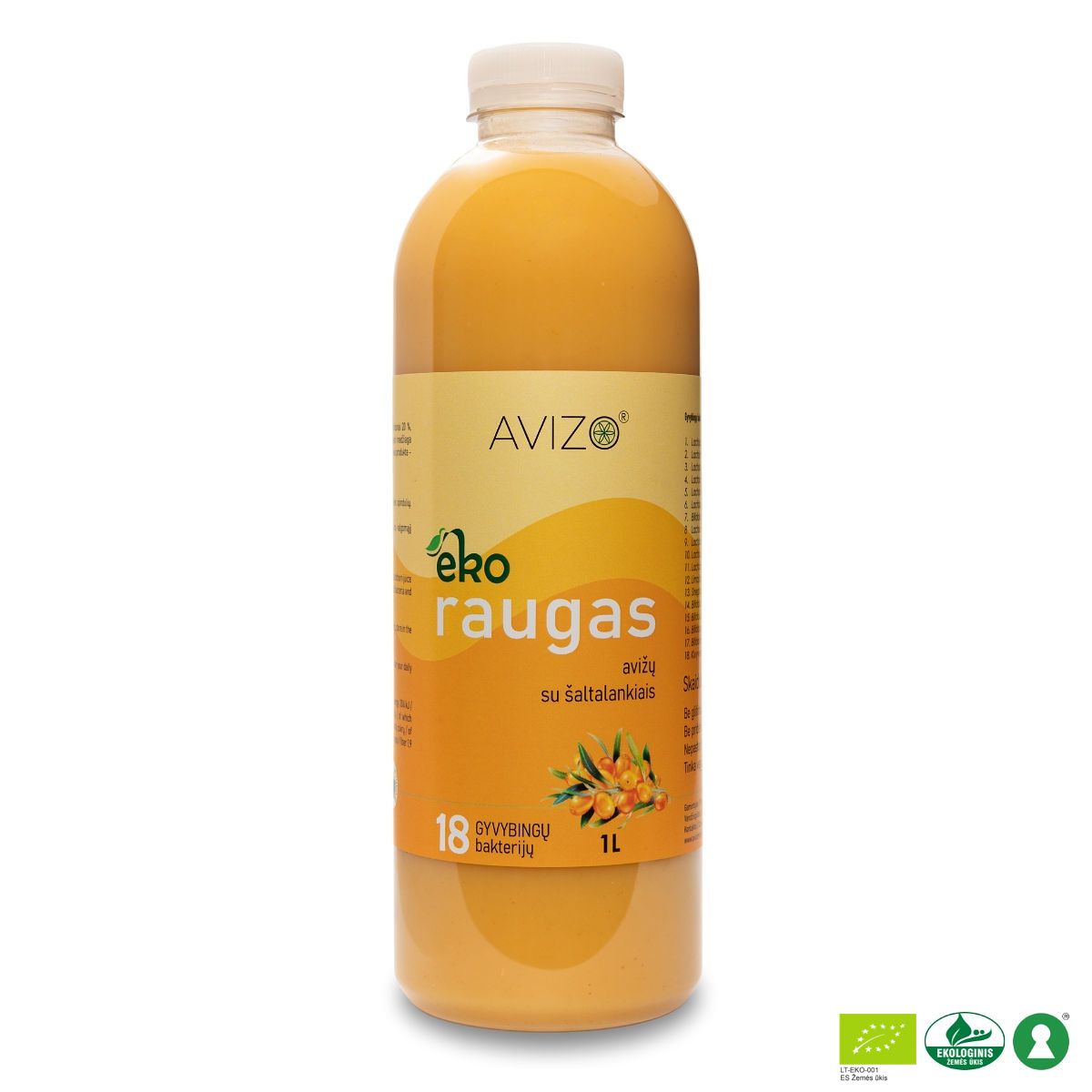 Ekologiškas avižų raugas su šaltalankiais – 1000ml