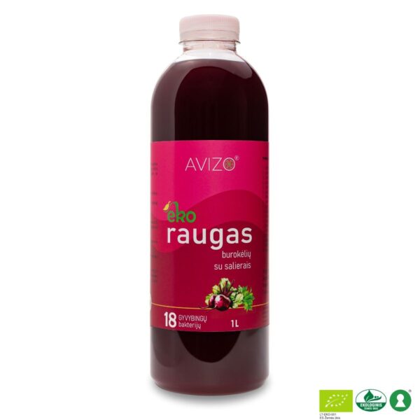 Ekologiškas burokėlių sulčių raugas su salierais - 1000 ml