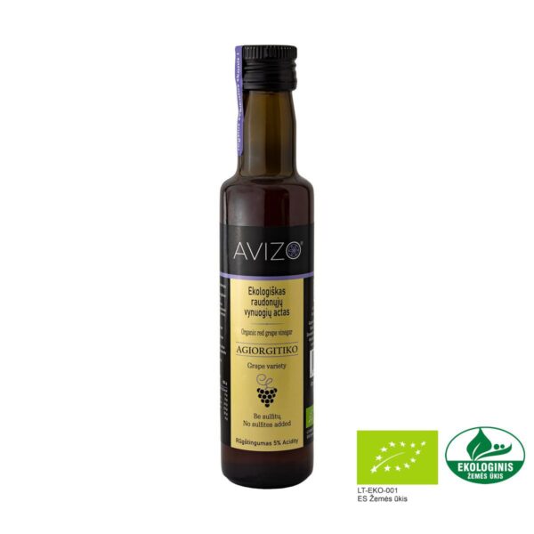 Ekologiškas AVIZO raudonųjų vynuogių actas - 250 ml
