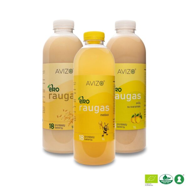 AVIZO ekologiškų raugų TRIO - 3 x 1000ml